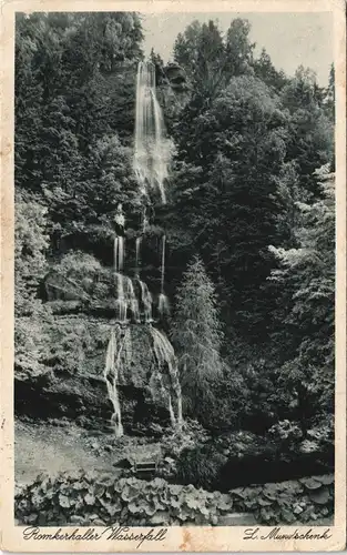 Ansichtskarte Oker-Goslar Romkerhaller Wasserfall Waterfall River Falls 1937
