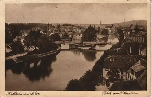 Ansichtskarte Heilbronn Panorama-Ansicht Blick vom Götzenturm 1920
