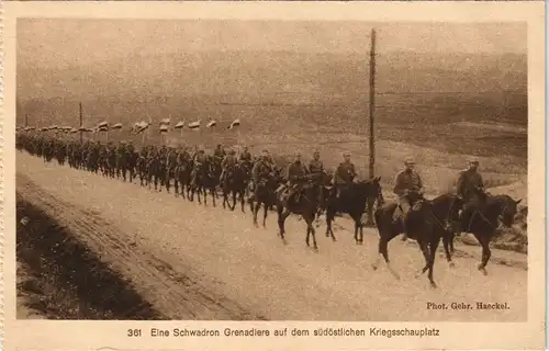Eine Schwadron Grenadiere auf dem südöstlichen Kriegsschauplatz 1915