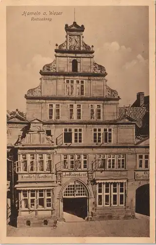 Ansichtskarte Hameln Krundorf`s Gasthaus Rattenkrug 1910