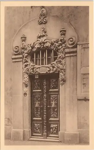 Ansichtskarte Pegau Altes Portal an der Apotheke 1914
