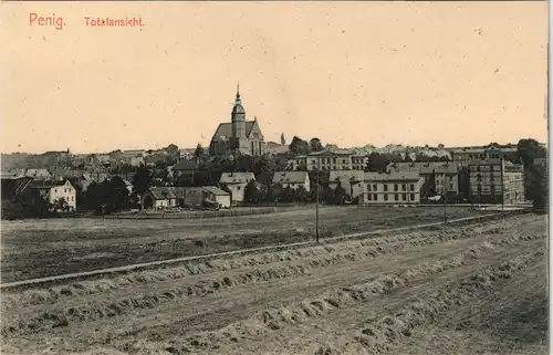 Ansichtskarte Penig (Mulde) Partie an der Stadt 1913