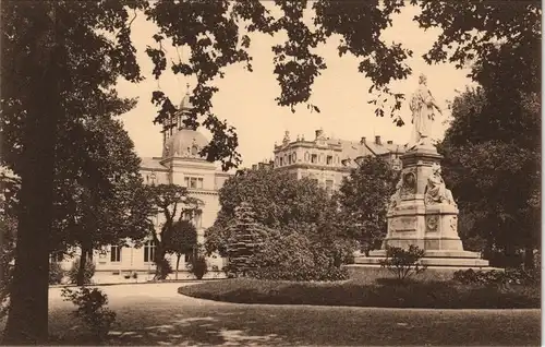 Ansichtskarte Frankenberg (Sachsen) Siegesdenkmal im Friedenspark 1913