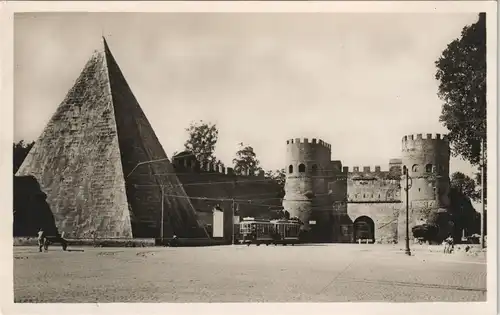 Cartoline Rom Roma Piramide di Caio Cestio, Pyramide 1930