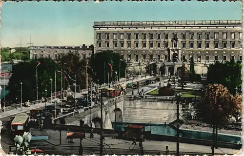 Stockholm Kungliga slottet Partie am Stockholmer Schloss 1956/1954