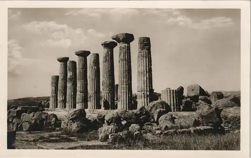 Cartoline Agrigent Agrigento Tempio di Ercole, Tempel Temple 1930