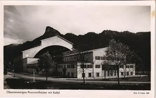 Oberammergau Passionstheater Passionsspielhaus Blick zum Kofel 1940