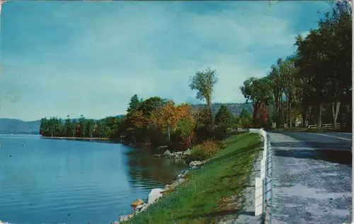 Postcard .USA United States of America WHITE LAKE, N.Y. 1969