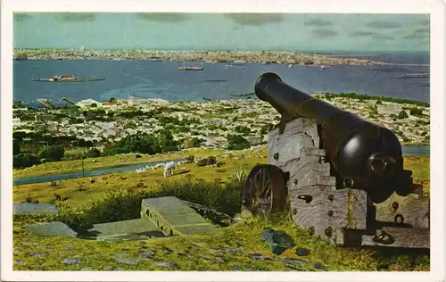 Postcard Montevideo LA CIUDAD VISTA DESDE EL CERRO Panorama 1960