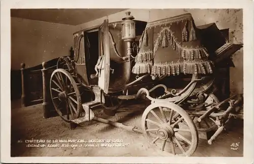Rueil-Malmaison CHÂTEAU MALMAISON VOITURE DECO Louis XVI Kutsche d. Königs 1930