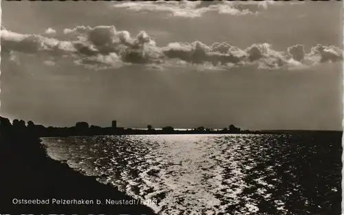 Ansichtskarte Pelzerhaken-Neustadt (Holstein) Abendstimmung am Meer 1957