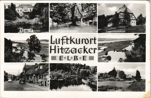 Ansichtskarte Hitzacker (Elbe) Stadtteilansichten 1958
