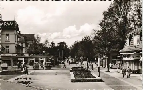 Ansichtskarte Timmendorfer Strand Promenade - Geschäfte 1961