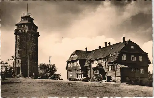 Ansichtskarte Auersberg (Erzgebirge) HO-Gaststätte DDR-Zeit 1957