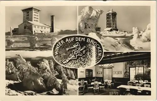 Ansichtskarte Ilsenburg (Harz) DDR Mehrbild-AK Stimmungsbilder Winter 1955
