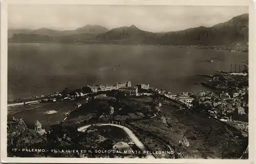 Palermo Palermo (Palermu) Panorama VILLA IGIEA ED IL GOLFO PELLEGRINO 1930