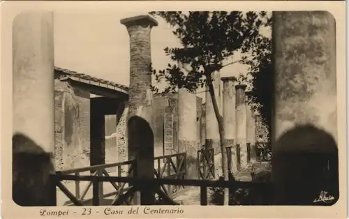 Cartoline Pompei Casa del Centenario 1940