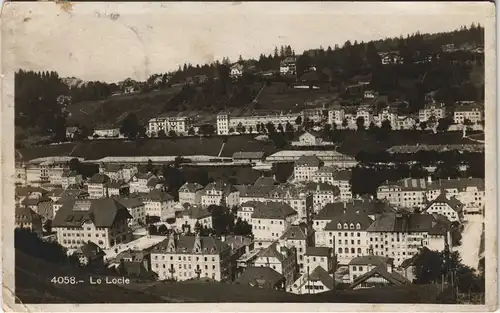 Ansichtskarte Le Locle Ortsansicht Teilansicht 1927