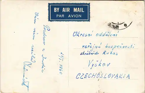 Postcard Mumbai (Bombay) Strassen Ansicht Victoria Terminal 1960