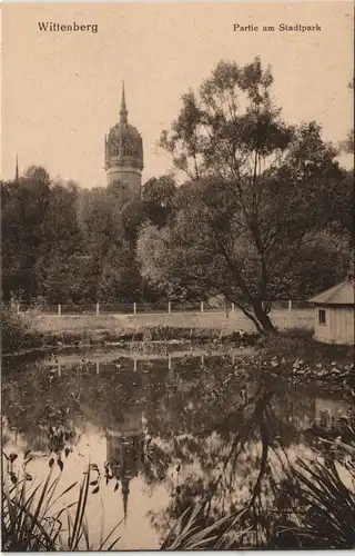 Ansichtskarte Lutherstadt Wittenberg Stadtpark - Taubenhaus 1913