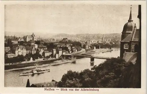 Ansichtskarte Meißen Blick von der Albrechtsburg 1926