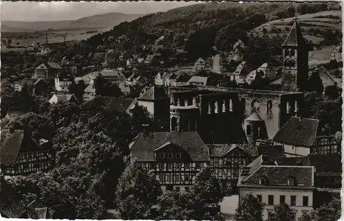 Ansichtskarte Bad Hersfeld Blick zur Stiftsruine - Blick zur Stadt 1961