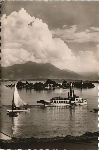 Ansichtskarte Chiemsee Herrenchiemsee - Dampfer 1961