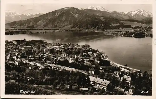 Ansichtskarte Tegernsee (Stadt) Blick auf Stadt 1954