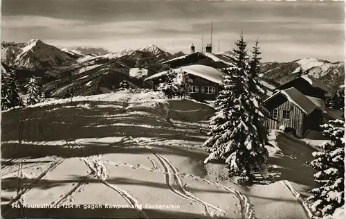Ansichtskarte Tegernsee (Stadt) Neureuth-Haus 1264 im Winter 1962
