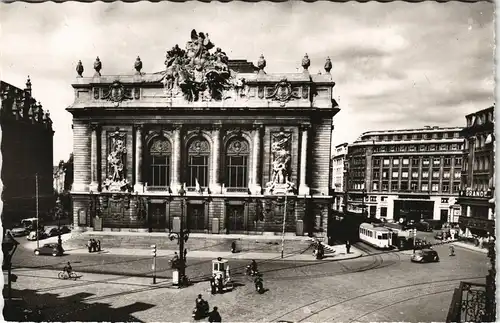 CPA Lille Le Grand Théâtre Stadtansicht mit Theater 1955