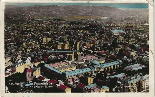 CPA Vichy Panoramique prise en avion Luftaufnahme 1947