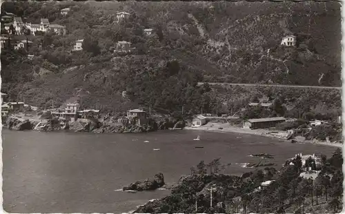 .Frankreich LE TRAYAS La plage de la Figueirette et le Grand Hôtel 1953