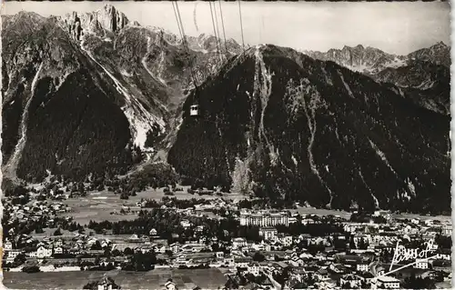 CPA Chamonix-Mont-Blanc Vue générale et le Brévent 1955