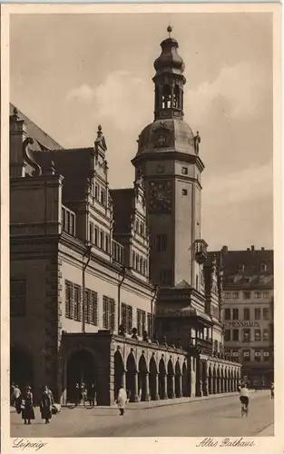 Ansichtskarte Leipzig Altes Rathaus (Town Hall Building) 1933