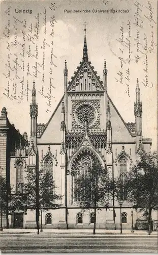 Ansichtskarte Leipzig Pauliner Kirche Paulinerkirche Universitätskirche 1910