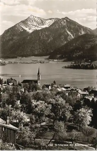 Ansichtskarte Schliersee Panorama-Ansicht mit Brecherspitz 1967