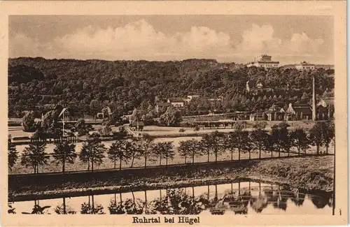Bredeney-Essen (Ruhr) Ruhrtal bei Hügel Region Nordrhein-Westfalen 1916