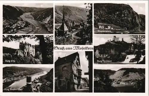Ansichtskarte Moselkern Mehrbild-AK mit Ortsansichten und Burgen 1960