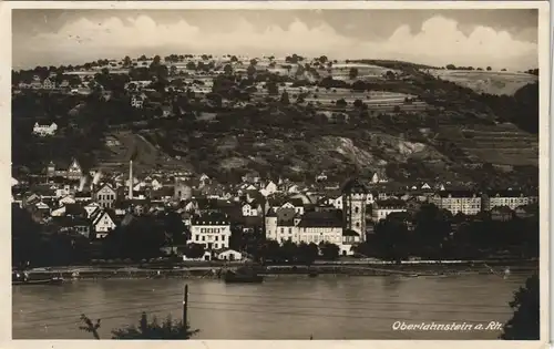 Ansichtskarte Oberlahnstein-Lahnstein Blick auf die Stadt - Fabrik 1928