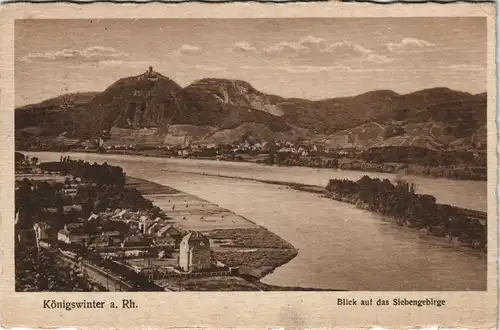 Ansichtskarte Königswinter Blick auf das Siebengebirge 1926