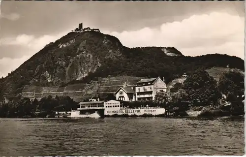 Ansichtskarte Rhöndorf-Bad Honnef Rheinhotel Bellevue 1957