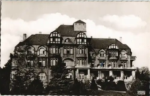 Ansichtskarte Bad Godesberg-Bonn Sanatorium Schloß Rheinblick 1963