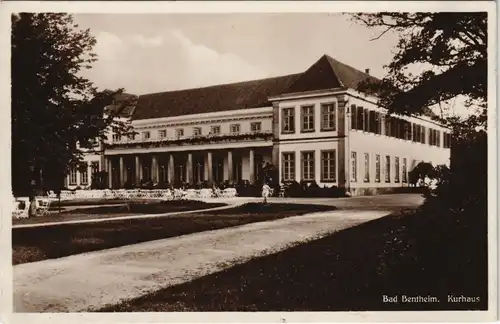 Ansichtskarte Bad Bentheim Partie am Kurhaus 1930