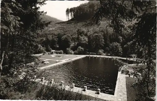 Ansichtskarte Zorge Partie am Schwimmbad 1963