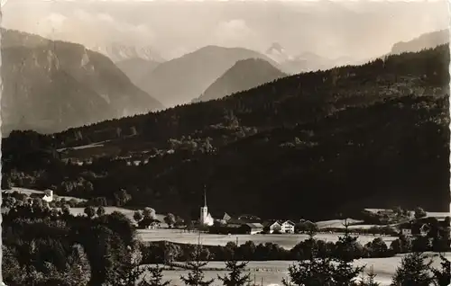 Ansichtskarte Hammer (Obb) Panorama: Hammer a.d. Deutsche Alpenstraße 1969