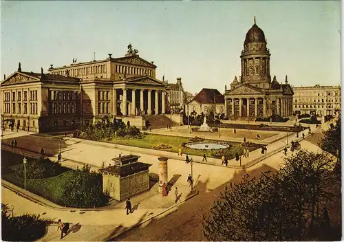 Ansichtskarte Berlin Gendarmeriemarkt-Schillerplatz anno 1905 1980