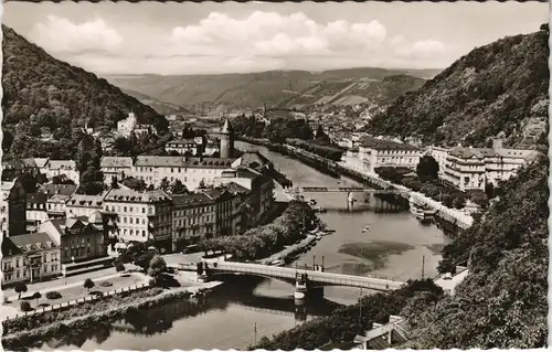 Ansichtskarte Bad Ems Panorama-Ansicht 1954