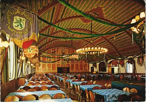 Ansichtskarte München Hofbräuhaus Festsaal Innenansicht 1975