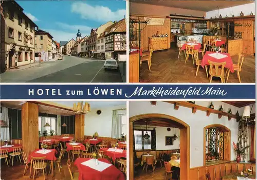 Marktheidenfeld Mehrbild-AK Hotel Zum Löwen Bes. E. Fleischmann 1977
