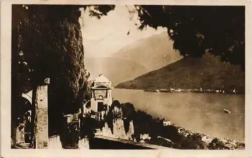 Ansichtskarte Morcote Stadtpartie 1928